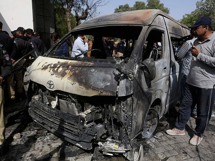  Karachi police confirmed four people had died in the attack, including three Chinese nationals.