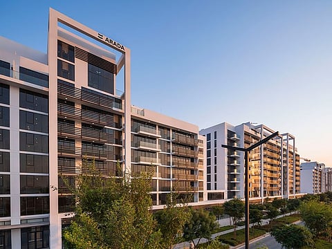 The first residential phase in Aljada consists of 14 apartment blocks, the Sarab garden villa community and 10,000 square feet of retail space.