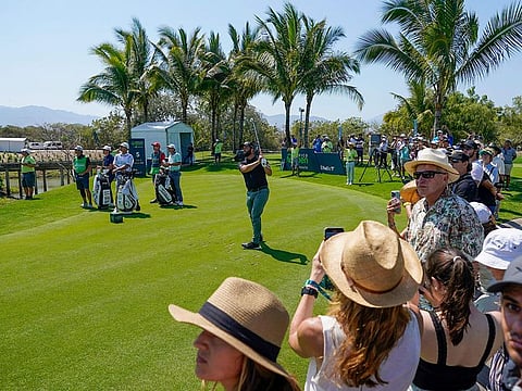 Spain's Jon Rahm, now world No.2, tees off at Mexico Open on Thursday.