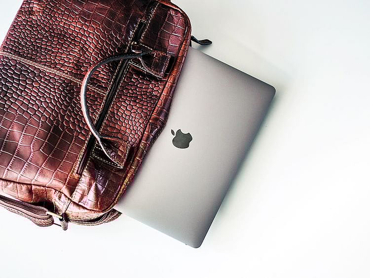 laptop bag stock