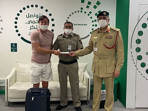 Peter Lawson (left) said once he realised he had lost the money in Dubai, he was confident he would get it back