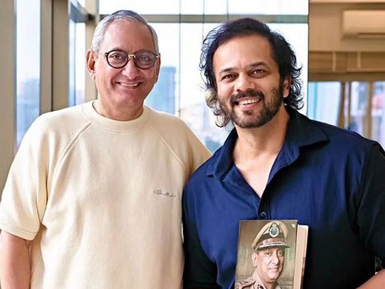 Rakesh Maria and Rohit Shetty
