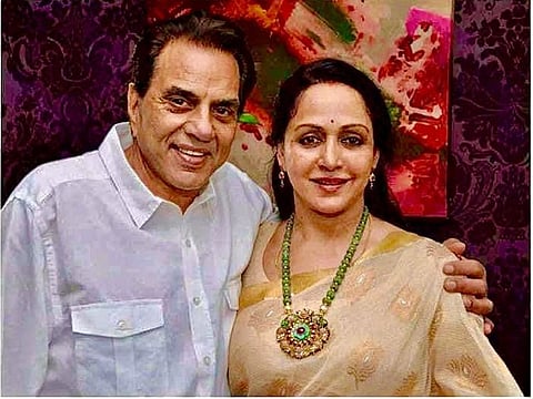 Dharmendra and Hema Malini