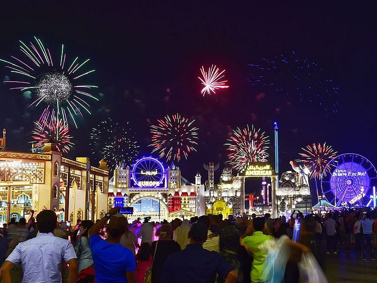 Eid Al Fitr fireworks in Dubai