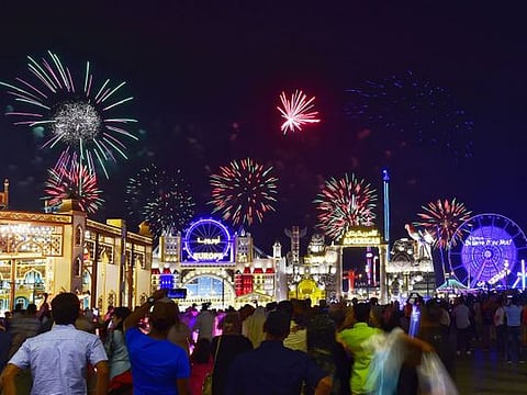 Eid Al Fitr fireworks in Dubai