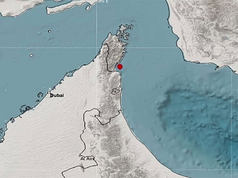  The earthquake measured 2.4 on the Richter scale
