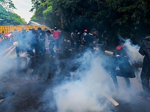  Sri Lanka President Gotabaya Rajapaksa's declaration of a state of emergency is the second in five weeks, as a nationwide strike demanding his resignation brought the country to a standstill 