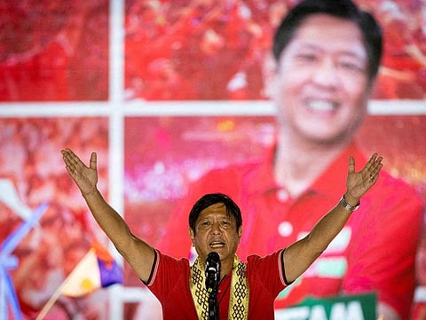 Philippine presidential candidate Ferdinand "Bongbong" Marcos Jr.