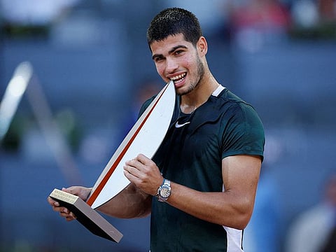 Rafa Nadal, former world No.1 and an undisputed king of clay, wants the media to go easy on comparisons between him and the Spanish sensation Carlos Alcaraz (pictured).