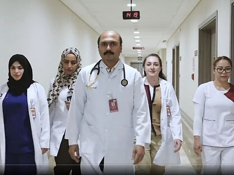 Still from a video shared by Ministry of Health and Prevention on social media to celebrate Emirati Medical Day