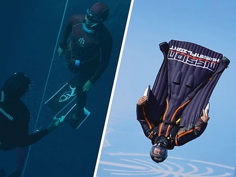Ahmed Alshehhi, jetman, and Mariam Shalan, freediver: Edges to edges 