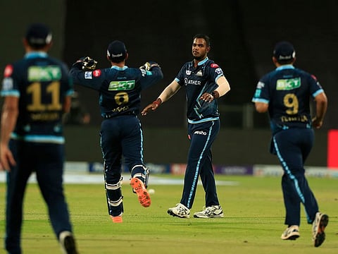 Newcomers Gujarat Titans are the only team to have assured themselves of a top-two finish with 20 points already from 13 matches. 