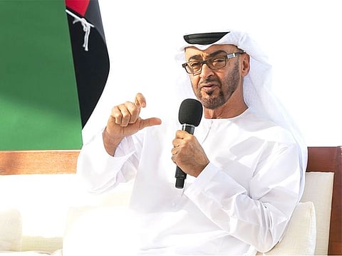 The UAE President, His Highness Sheikh Mohamed bin Zayed Al Nahyan.