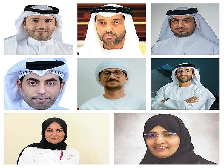 Collage for Emirati reactions to MBZ as new president 