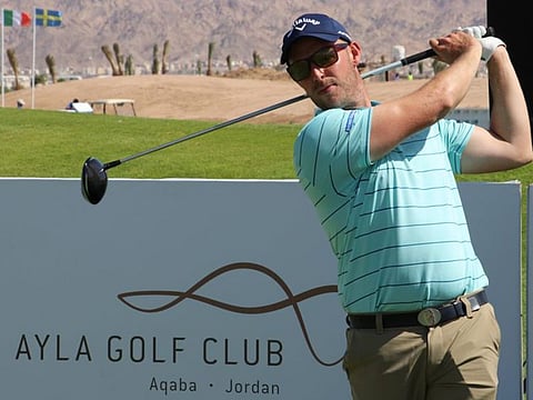 Luke Joy, Dubai-based Englishman, is action during the MENA Jordan Order of Merit.