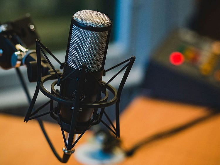 STOCK microphone podcast music