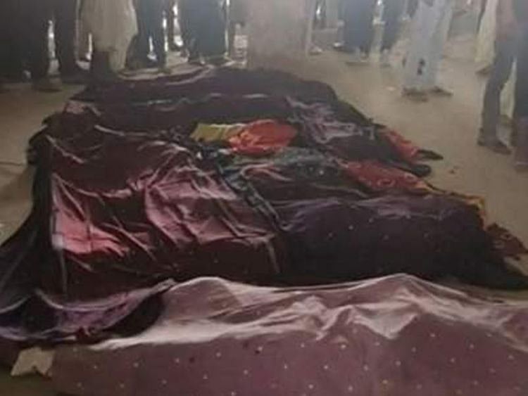 Bodies of the victims.