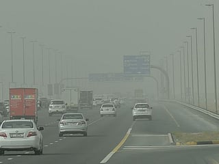Photos: Sandstorm causes poor visibility across UAE