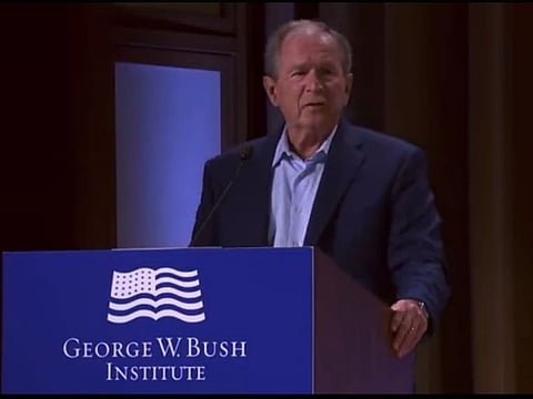 Bush made the comments in a speech during an event in Dallas on Wednesday, while he was criticising Russia’s political system.