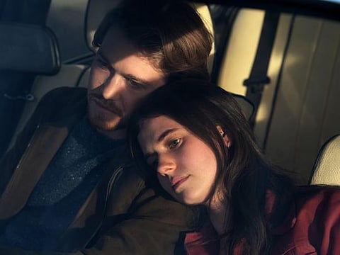 Joe Alwyn and Alison Oliver appear as Nick and Frances in Hulu's adaptation of “Conversations With Friends.” 