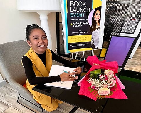 Ester Vargas-Castillo, 50, at the launch event of Biriterang Makata in Dubai