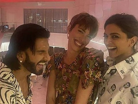  Ranveer Singh, Rebecca Hall, and Deepika Padukone