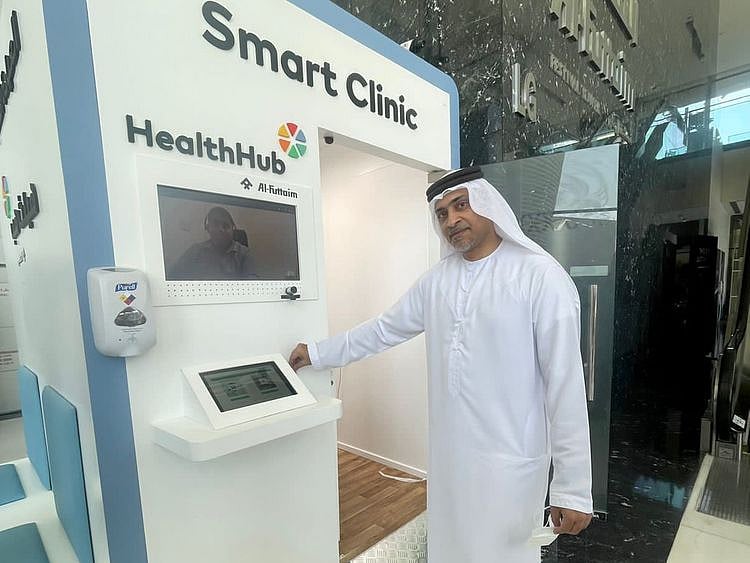 Dr-Haidar-Al-Yousuf-,-MD-,-All-Futtaim-Health-demonstrating-simple-registration-process-at-the-first-Smart-Clinic-1653310579208