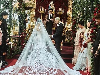 In pictures: Reality TV star Kourtney Kardashian weds Travis Barker a third time in Italy