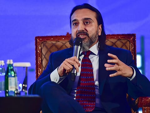 Navied Siddiqui, CEO, Samaa TV, at the panel discussion on “Role of Media in Shaping National Character”, during the International launch of Samaa TV in Dubai. 