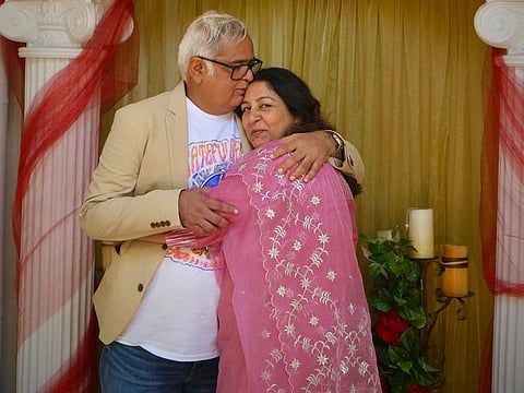 Director Hansal Mehta with longtime partner, social worker Safeena Husain, at their wedding