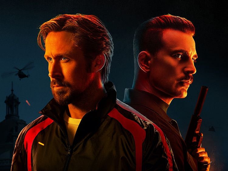 Ryan Gosling and Chris Evans in a poster for 'The Gray Man'