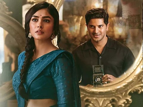 Mrunal Thakur and Dulquer Salmaan in Sita Ramam