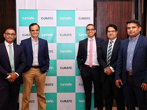 Laxmikant Pawar Senior Director, Turtlemint, Anand Prabhudesai, Co-founder Turtlemint, Anjani Kumar, Senior Director, Turtlemint, Amreesh Kher, Chief partnerships distribution officer, Dhirendra Mahyavanshi, Co-founder, Turtlemint