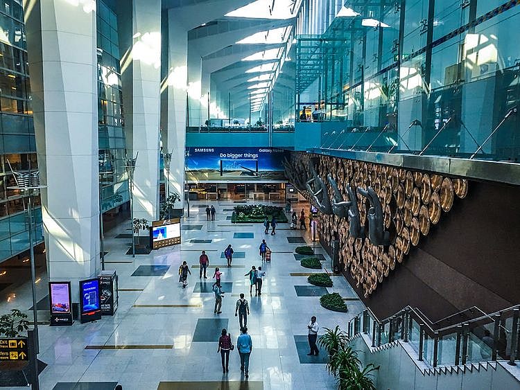 Stock India airport Delhi 