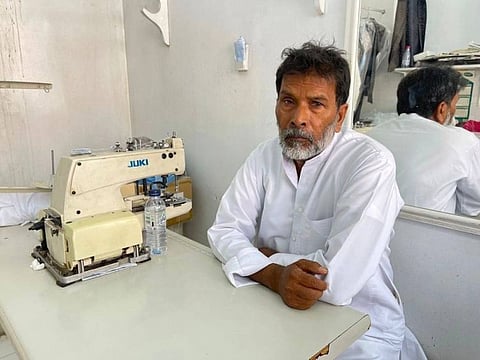 Naem at his workshop.