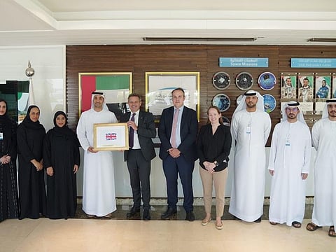 Simon Penney, the United Kingdom Consul-General in Dubai, visited Mohammed Bin Rashid Space Centre in Dubai today. 