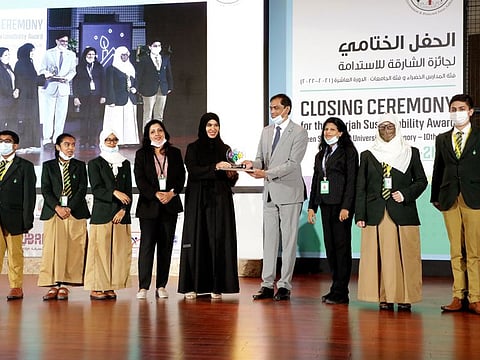 The award ceremony was recently held at Al Qasimia University in Sharjah