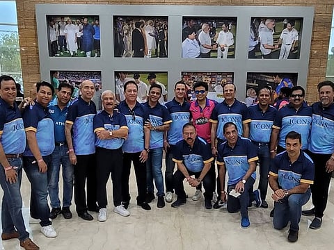 Anis Sajan and his friends, who were among the record number of fans, enjoying every moment of the final at Narendra Modi Stadium in Motera.
