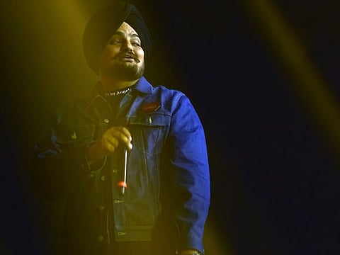 Sidhu Moosewala live in concert at the Coca Cola Arena in Dubai on 26th March, 2022. 
