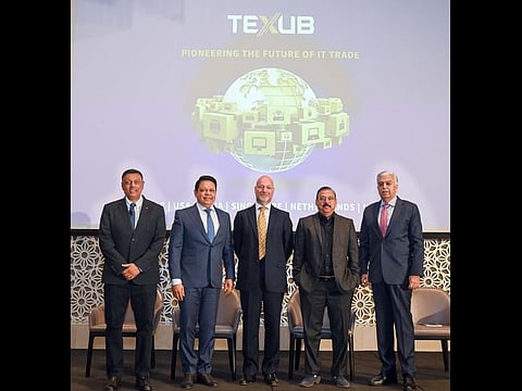 Suchit Kumar, CEO, TEXUB, along with Board Members Susir Kumar, Axel Holst, Neelesh Bhatnagar and Niranjan Gidwani 