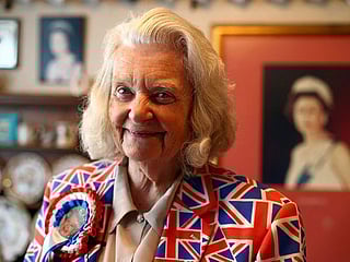 Photos: Royal family's biggest fan gets ready for jubilee