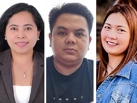 From left: Winners Esper, Mark Anthony and Susie.  