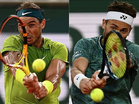 Casper Ruud and Rafael Nadal are set to compete in the men's singles final match at the French Open tennis tournament in Paris on June 5, 2022.
