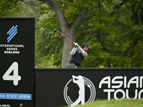 Shiv Kapur in action on the Asian Tour's International Series