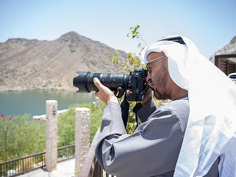 Sheikh Mohamed toured a number of vital development projects and tourist attractions in Khor Fakkan and Al Dhaid cities. 