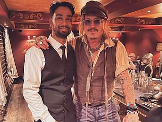 Hollywood star Johnny Depp celebrates trial win with chicken tikka at an Indian restaurant in UK