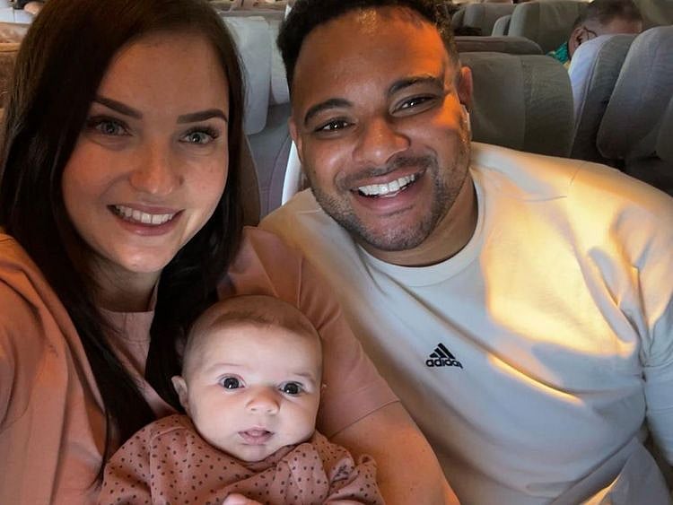 Leon Wright with his family.