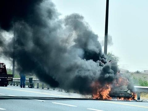 an official from Dubai Civil Defence said drivers should check the radiator and engine oil before hitting the road. Picture for illustrative purposes only.