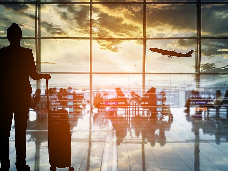 STOCK airline travel