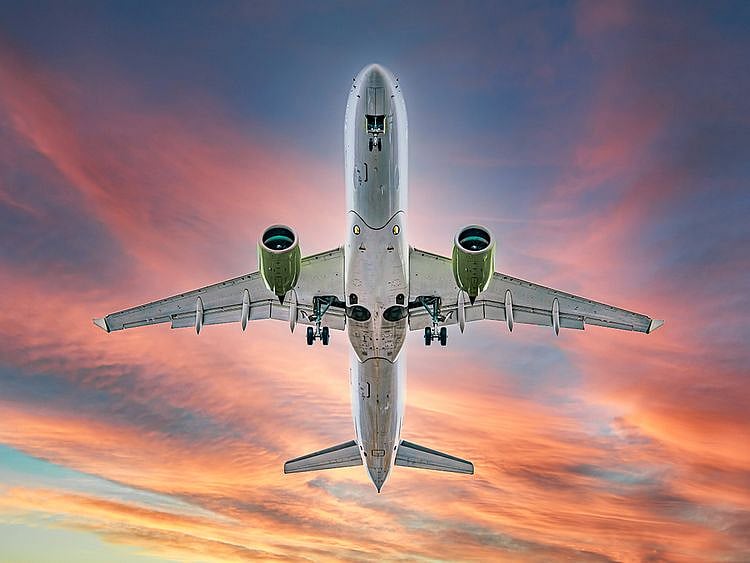 STOCK airline travel